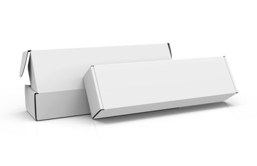 Blank paper box mock up