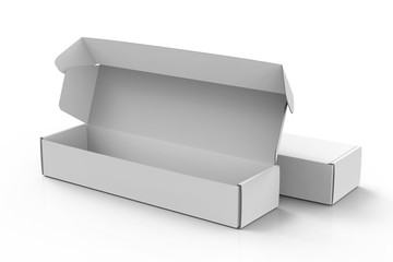 Blank paper box mock up