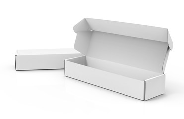 Naklejka premium Blank paper box mock up