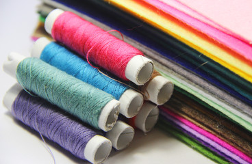 Sewing of felt