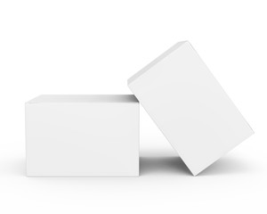 Blank paper box mockup