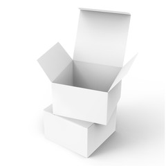 Blank paper box mockup