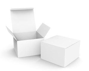 Blank paper box mockup