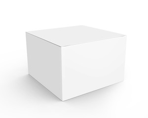 Blank paper box mockup