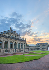 Obraz premium Zwinger Dresden Sonnenuntergang