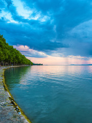 Sunset over lake Balaton, Hungary