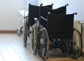 Fototapeta na wymiar Wheelchairs
