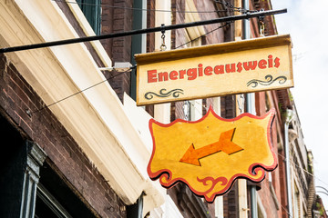 Schild 258 - Energieausweis