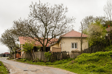 Fototapeta na wymiar houses in the countryside 