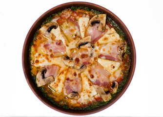 Pizza on the light table