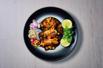Thai Food - Spicy Canned Sardine Salad (Yum Pla Ka-Pong)