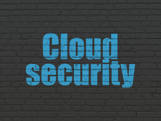 Privacy concept: Cloud Security on wall background