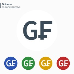 Guinean sign icon.Money symbol. Vector illustration.