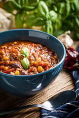 Mexican chili con carne.