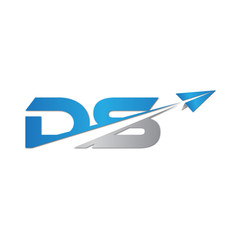 Fototapeta premium DS initial letter logo origami paper plane