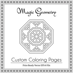 Circular Ornament for Adults Coloring Book