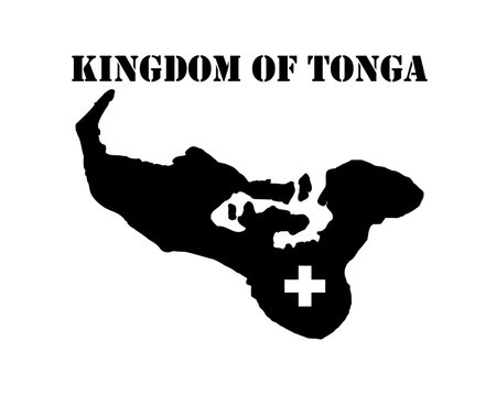 Symbol of  Kingdom of Tonga and map