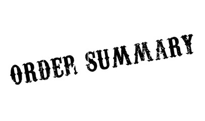 Order Summary rubber stamp. Grunge design with dust scratches. Effects can be easily removed for a clean, crisp look. Color is easily changed.