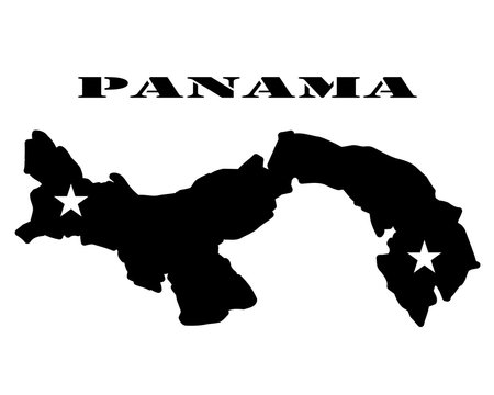 Symbol of  Panama map and map