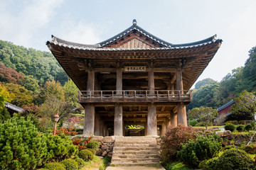 Yeongju  Gyeongsangbuk-do Province, South Korea -  Buseoksa Temple was built in year 676.