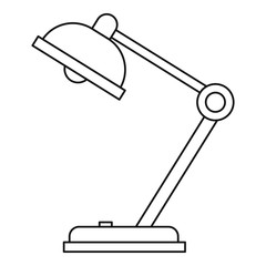 Lamp icon, outline style