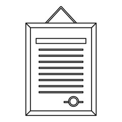 Form icon, outline style