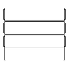 Wall icon, outline style