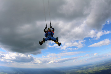 Tandem skydiving