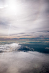 beautiful sky above the clouds