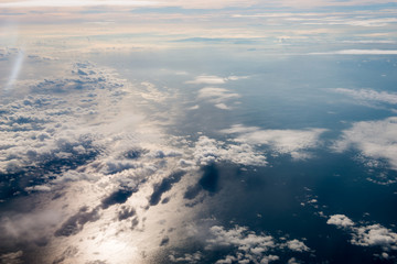 Fototapeta na wymiar beautiful sky above the clouds