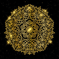 Vintage decorative elements. Business Cards. Ornamental floral. Oriental pattern, vector illustration. Islam, Arabic Indian turkish motifs