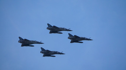 Fototapeta na wymiar Fighter jets in formation