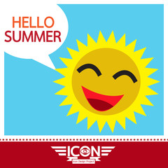 Summer sun sign