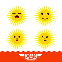 sun emotion cartoon