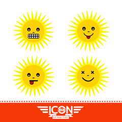 sun emotion cartoon