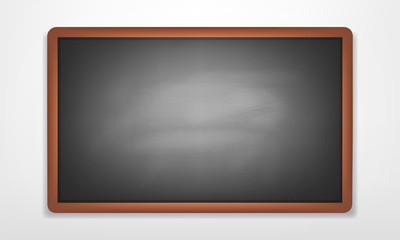 Chalkboard. Green blackboard for Back to school promotion. Vector chalkboard