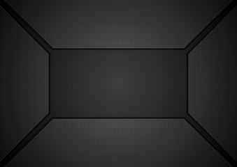 Black tech geometric concept abstract background