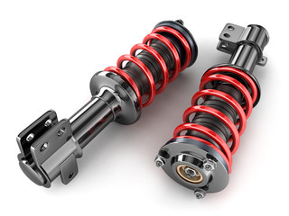 Two shock absorber car - 164694313