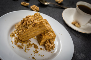 Traditional honey cake