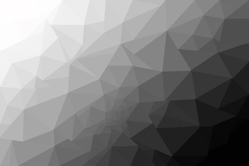 Gray abstract background low poly textured triangle shapes, illustration design