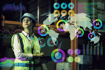 warehouse worker and various business information.