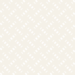 Fototapeta premium Crosshatch vector seamless geometric pattern. Crossed graphic rectangles background. Checkered motif. Seamless subtle texture of crosshatched lines. Trellis simple fabric print.