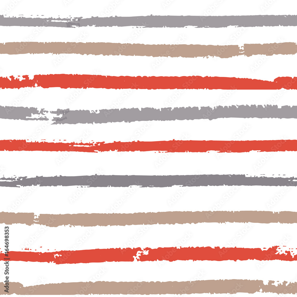 Wall mural seamless pattern with color paint horizontal lines