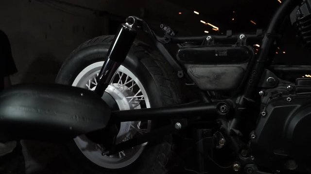 Assembly of the motorcycle.