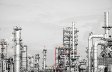 Industrial zone,The equipment of oil refining,Close-up of industrial pipelines of an oil-refinery plant,Detail of oil pipeline with valves in large oil refinery.