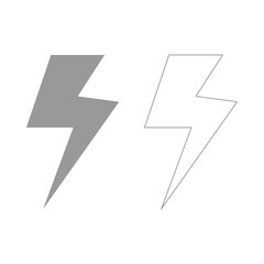 Symbol electricity  set  icon .