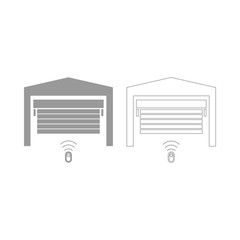 Garage door  set  icon .