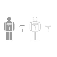 Painting master  set  icon .