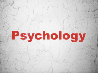 Healthcare concept: Psychology on wall background