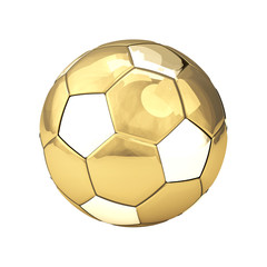 golden football soccer ball